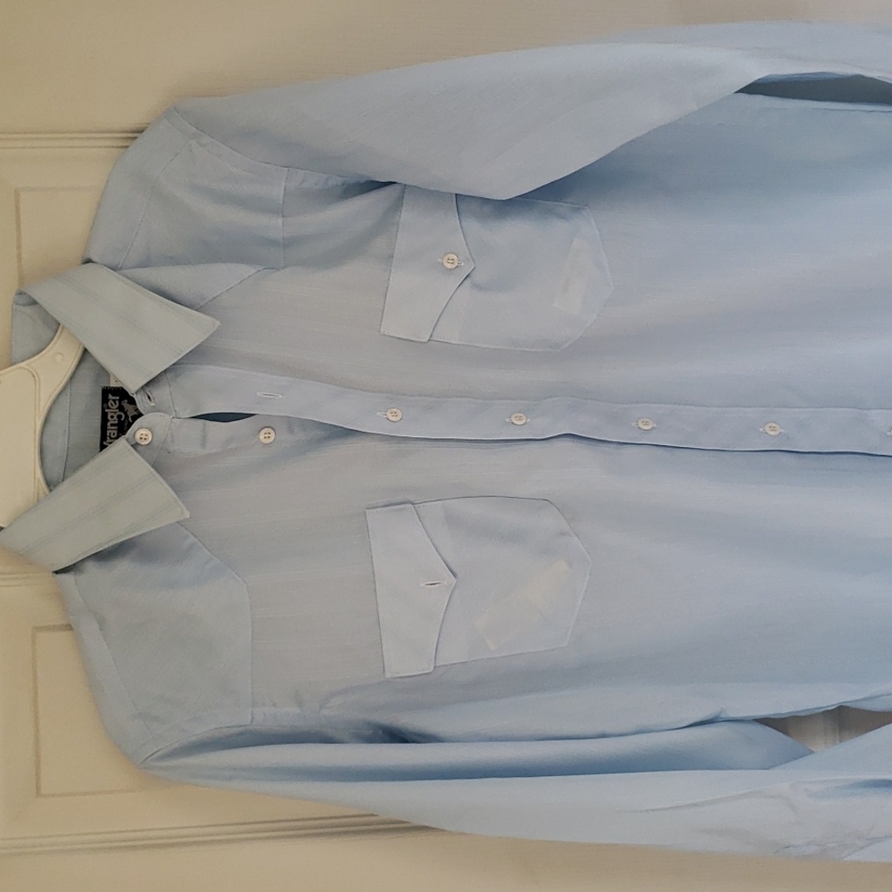 Wrangler Western shirt size 16x34 blue new